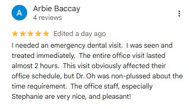Google review 1